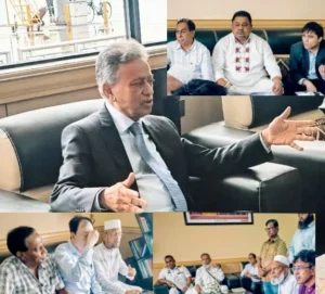 লালদিয়ার চরের উচ্ছেদকৃত পরিবারগুলোর পুনর্বাসনে অর্থমন্ত্রীর সাথে প্রতিনিধিদলের সাক্ষাৎ