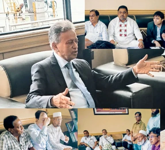 লালদিয়ার চরের উচ্ছেদকৃত পরিবারগুলোর পুনর্বাসনে অর্থমন্ত্রীর সাথে প্রতিনিধিদলের সাক্ষাৎ