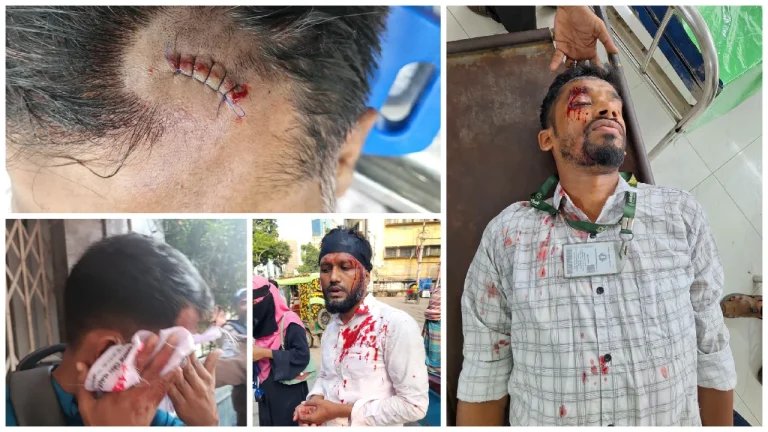 মতিঝিলে আন্দোলনরত ইসলামী ব্যাংকের চাকরিচ্যুতদের ওপর হামলা