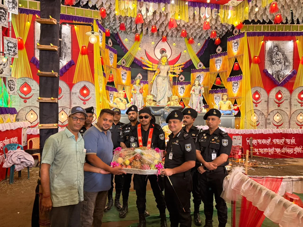 শারদীয় দুর্গাপূজা উপলক্ষে পতেঙ্গায় এসআরবি-৭-এর নিরাপত্তা জোরদার